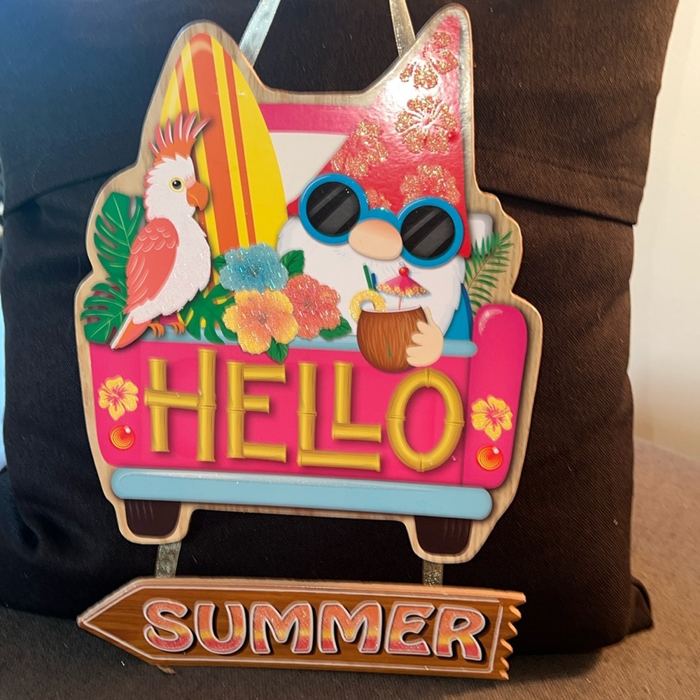 Wall decor.
Hello Summer SIGN wall decor. NWT.